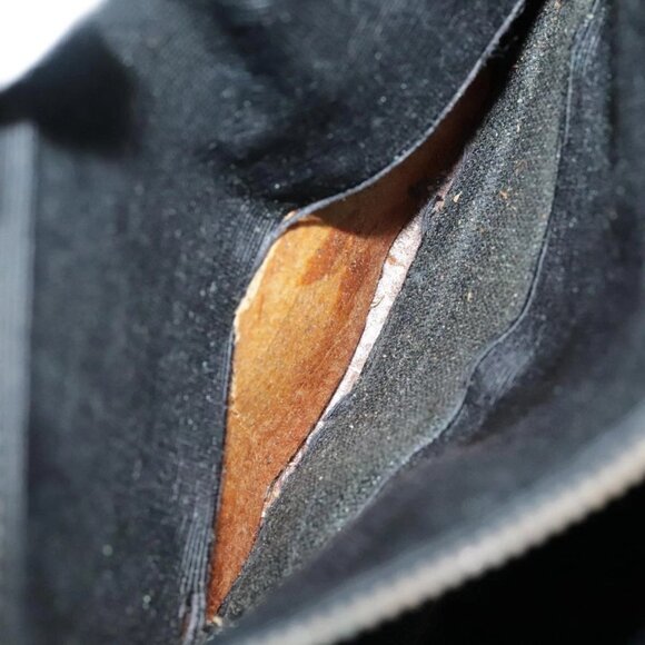 CHANEL Chain Shoulder Bag Cotton Black Gold CC - Picture 11 of 16